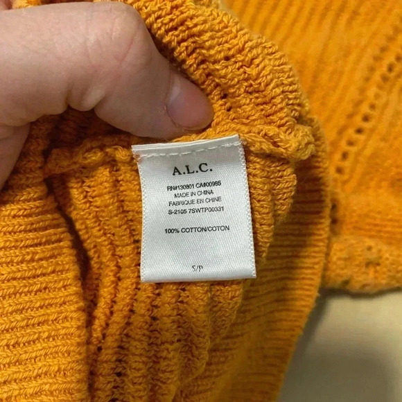 A.L.C. Women's Sweater in Mustard - Picture 6 of 10